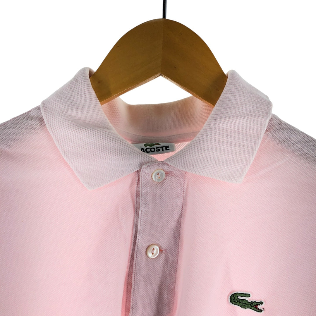 Lacoste LACOSTE short sleeve polo shirt size 3, men's size S cotton pink type Vintage Second Hand