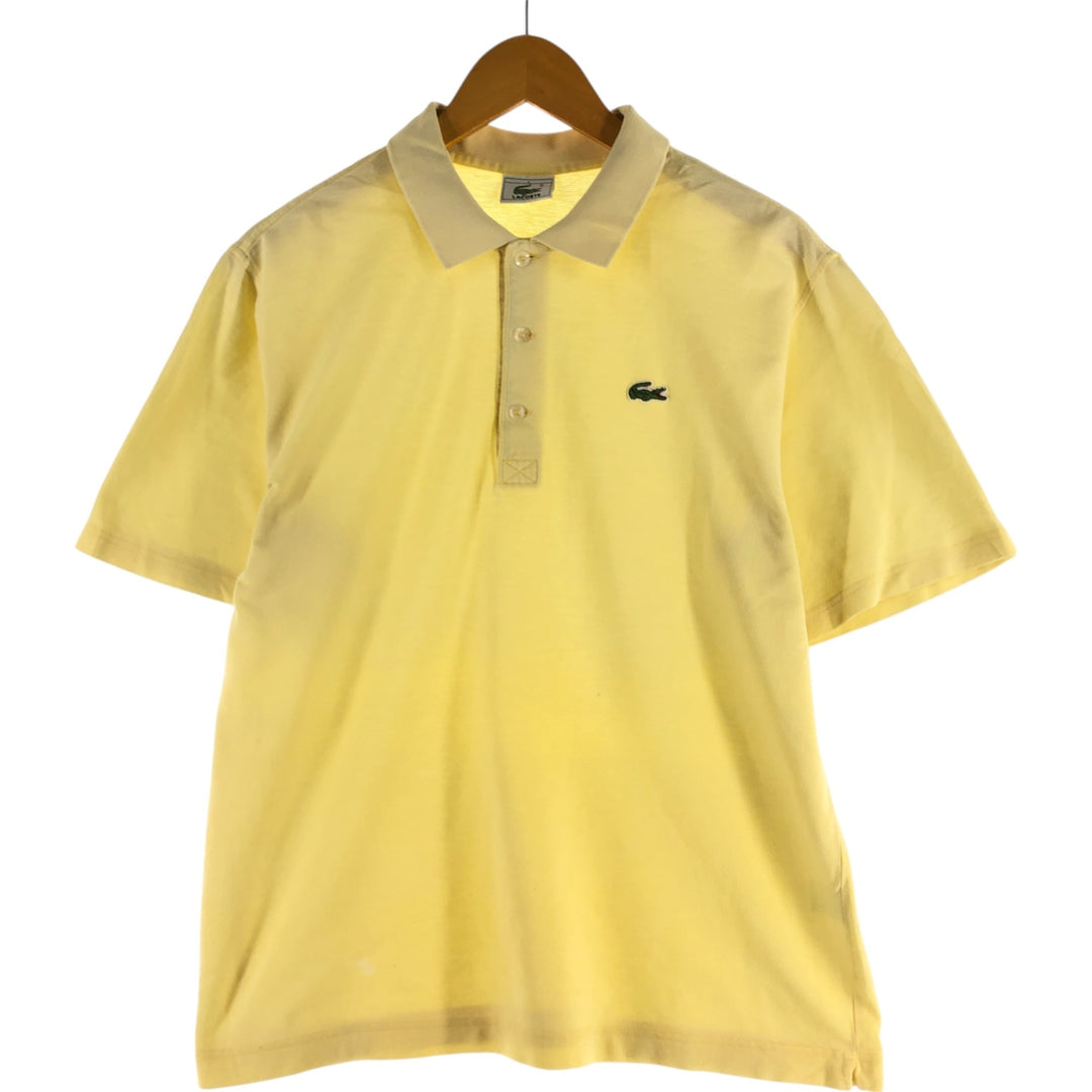 Lacoste LACOSTE Short Sleeve Polo Shirt Size 4 Men's M unclear yellow type Vintage Second Hand