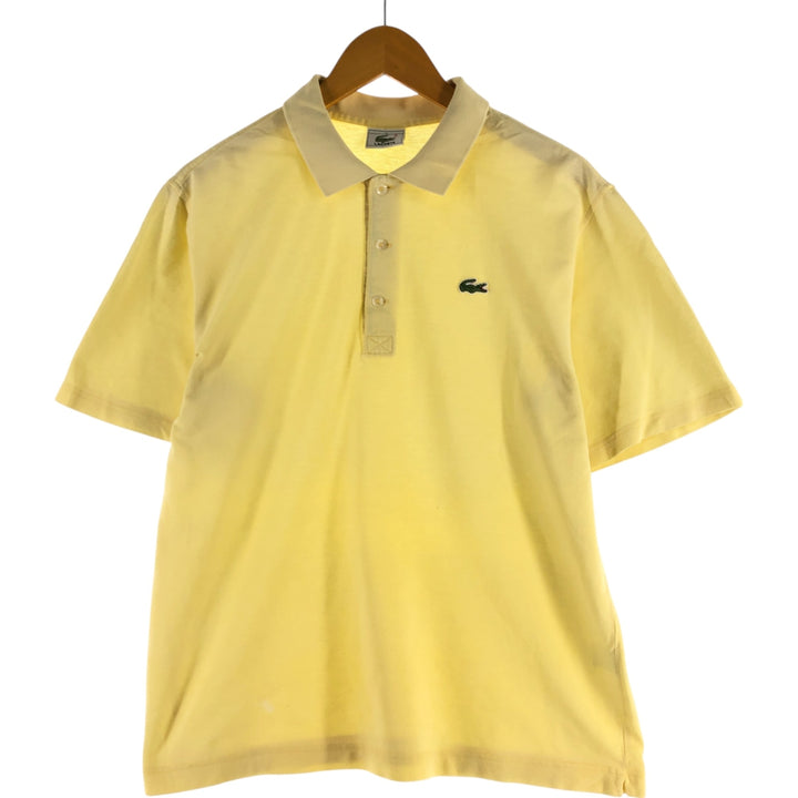 Lacoste LACOSTE Short Sleeve Polo Shirt Size 4 Men's M unclear yellow type Vintage Second Hand