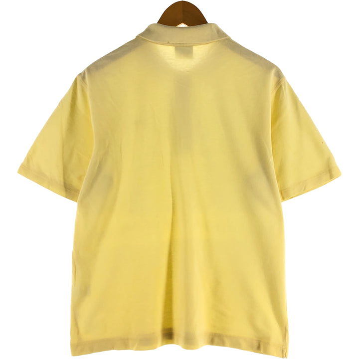 Lacoste LACOSTE Short Sleeve Polo Shirt Size 4 Men's M unclear yellow type Vintage Second Hand