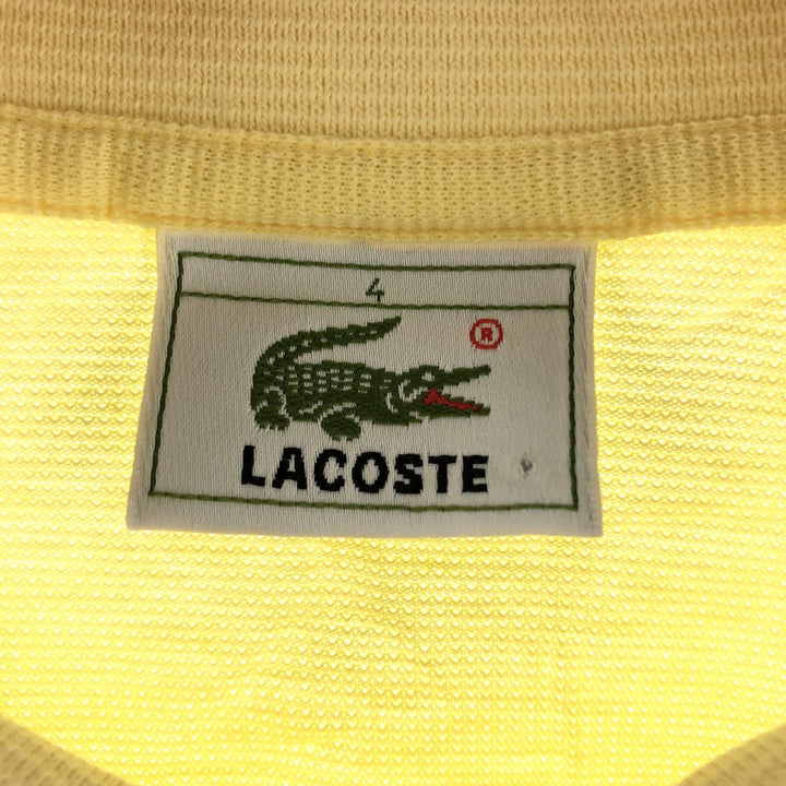 Lacoste LACOSTE Short Sleeve Polo Shirt Size 4 Men's M unclear yellow type Vintage Second Hand