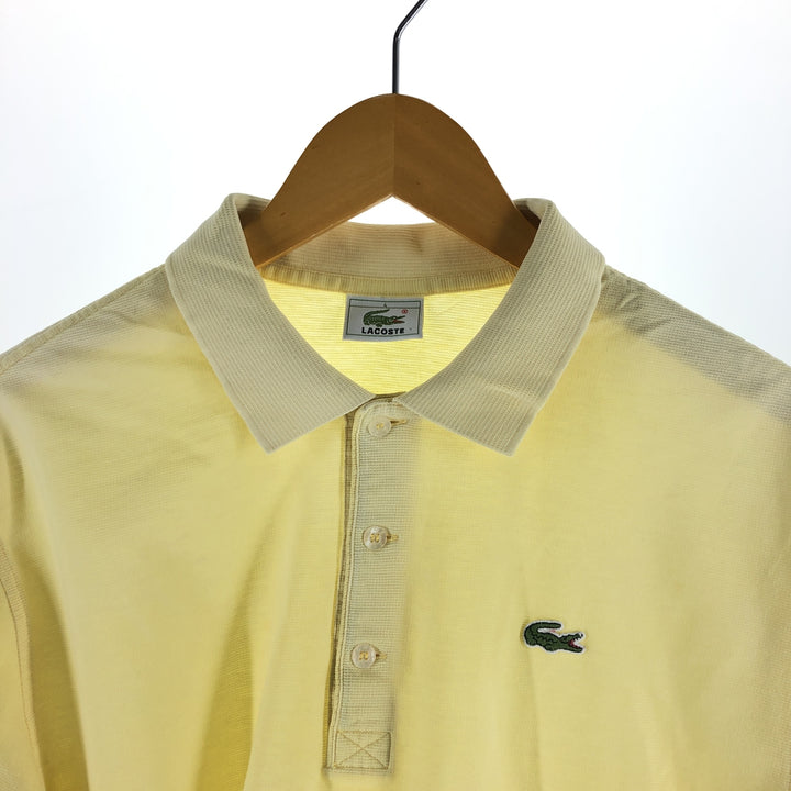 Lacoste LACOSTE Short Sleeve Polo Shirt Size 4 Men's M unclear yellow type Vintage Second Hand