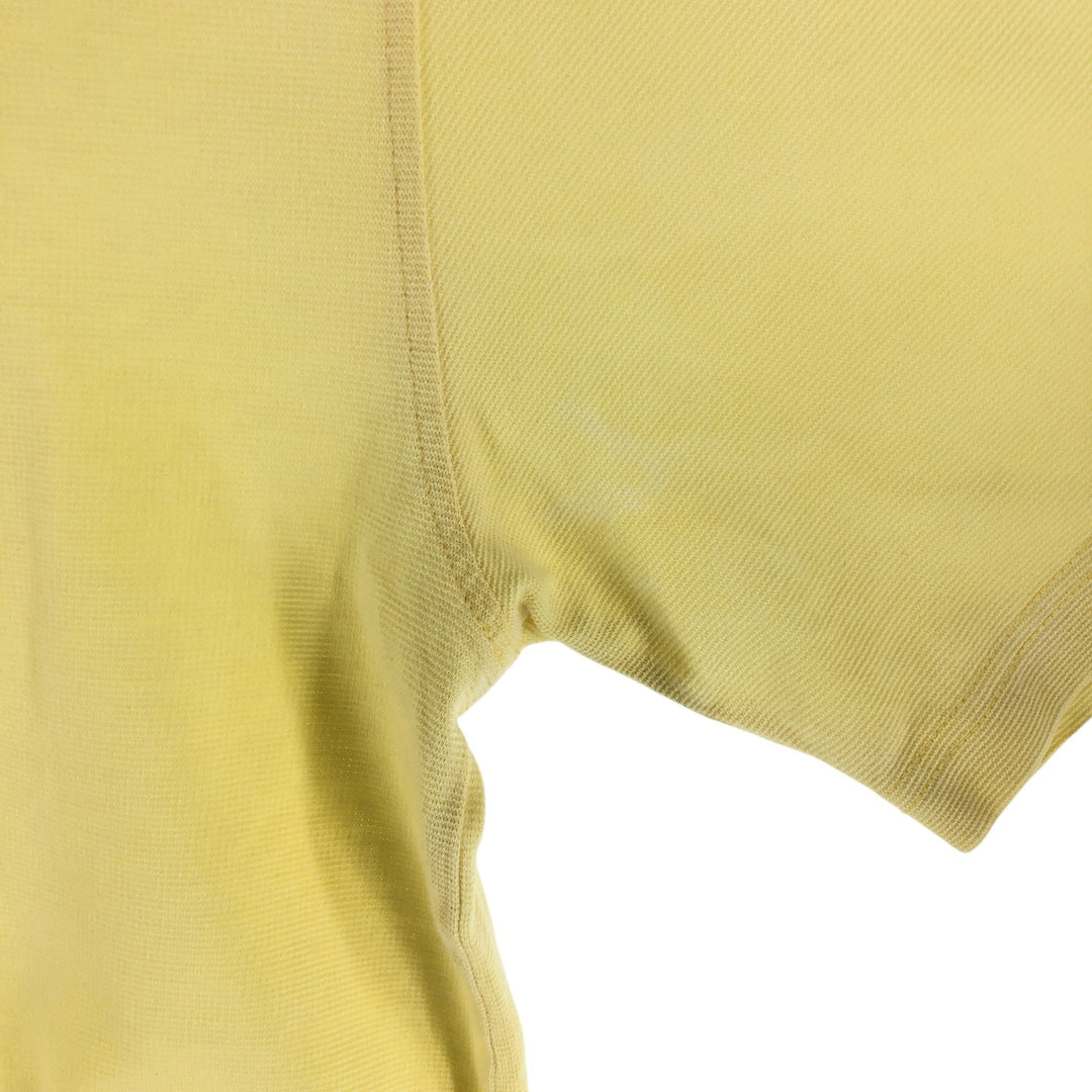 Lacoste LACOSTE Short Sleeve Polo Shirt Size 4 Men's M unclear yellow type Vintage Second Hand