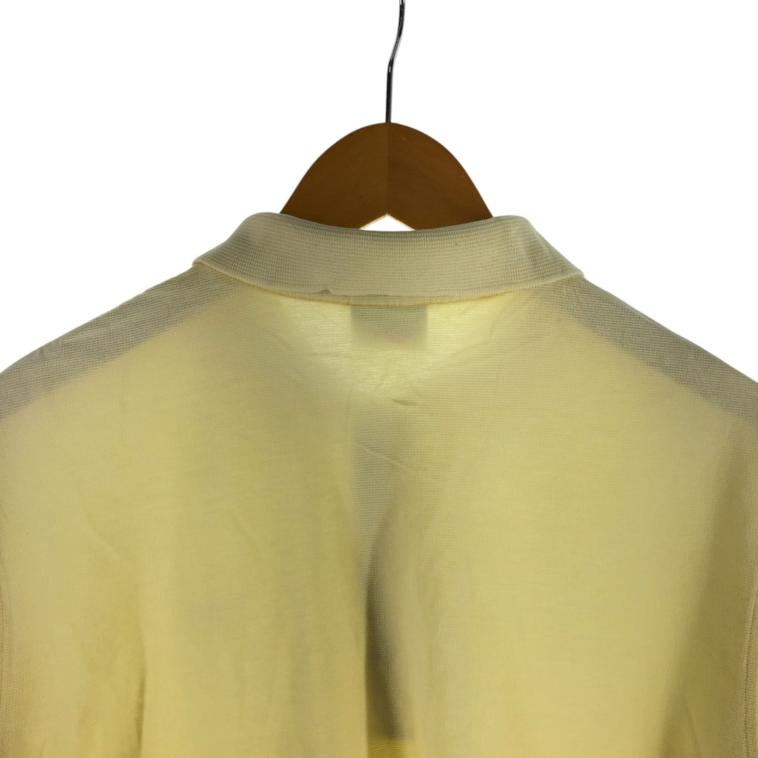 Lacoste LACOSTE Short Sleeve Polo Shirt Size 4 Men's M unclear yellow type Vintage Second Hand