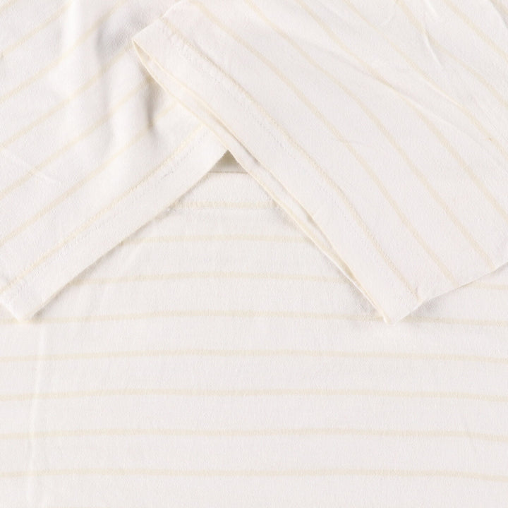 STUSSY Striped T-shirt for men (size L) cotton white type Vintage Second Hand