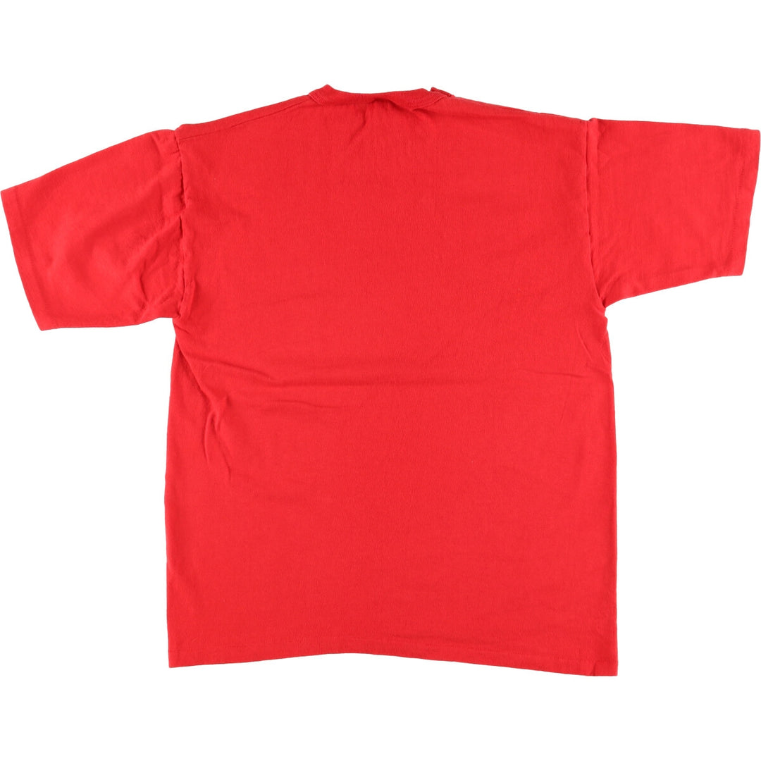 90'S MVP College T-shirt, Made in USA, Men's Medium, Short Sleeve, Vintage cotton red type Vintage Second Hand