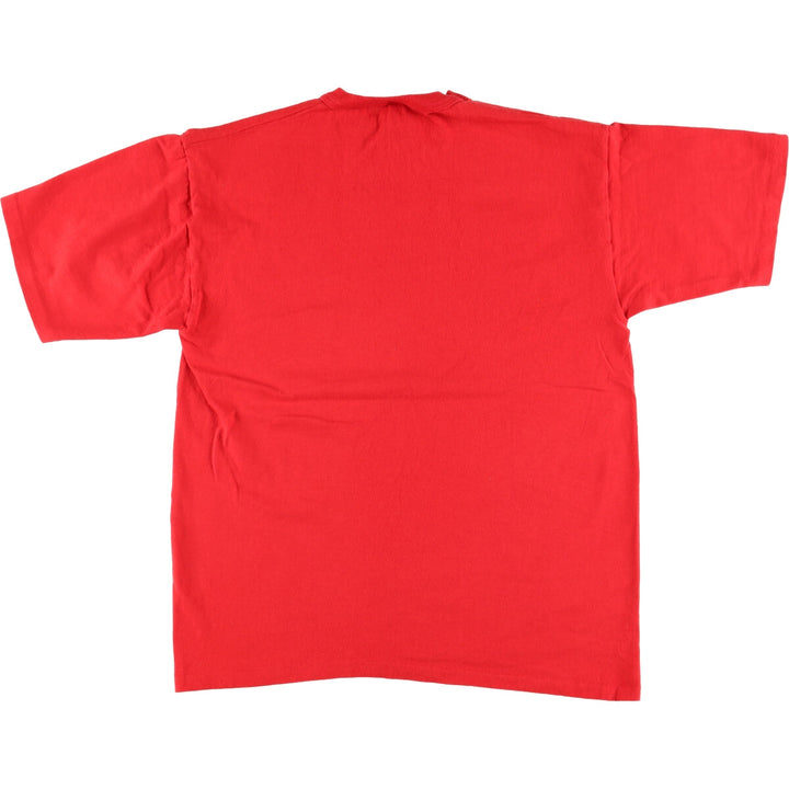 90'S MVP College T-shirt, Made in USA, Men's Medium, Short Sleeve, Vintage cotton red type Vintage Second Hand