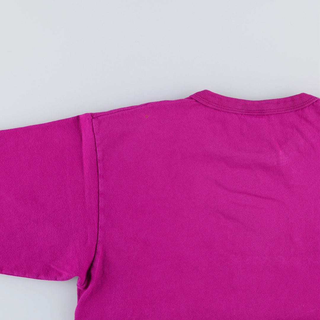 90'S Champion Authentic Athletic Apparel Logo T-shirt Made in USA Men's L Vintage cotton purple type Vintage Second Hand