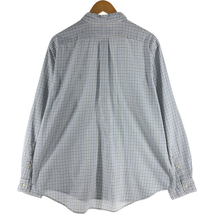 Ralph Lauren Classic Fit Long Sleeve Button Down Check Shirt Men's XL cotton white type Vintage Second Hand