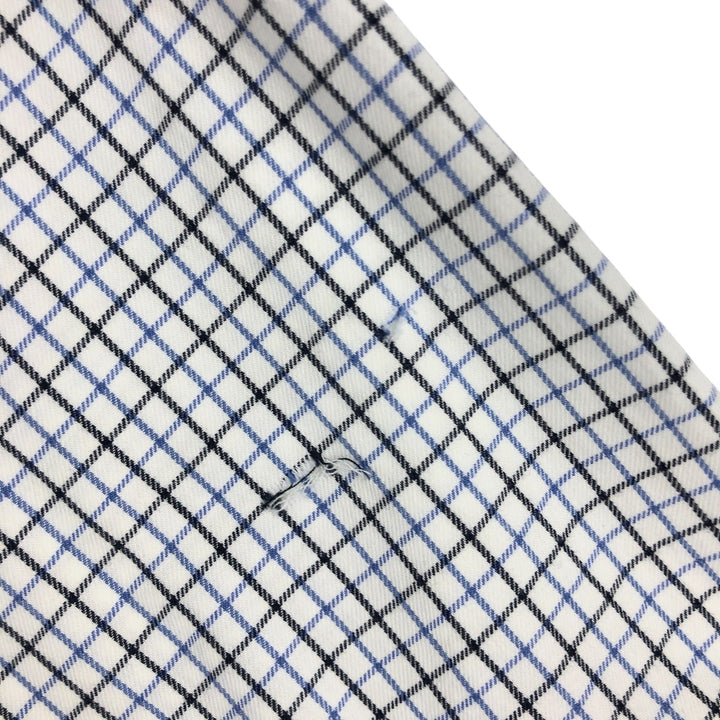 Ralph Lauren Classic Fit Long Sleeve Button Down Check Shirt Men's XL cotton white type Vintage Second Hand