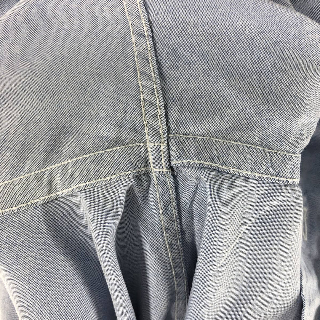 Brooks Brothers 346 long sleeve button-down shirt, men's size M cotton Navy blue Vintage Second Hand