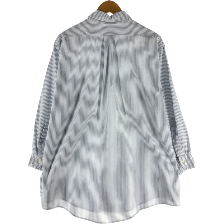 Brooks Brothers Long Sleeve Button-Down Striped Shirt Made in USA Men's XL cotton white type Vintage Second Hand