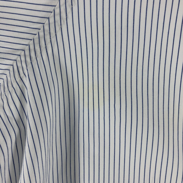 Brooks Brothers Long Sleeve Button-Down Striped Shirt Made in USA Men's XL cotton white type Vintage Second Hand