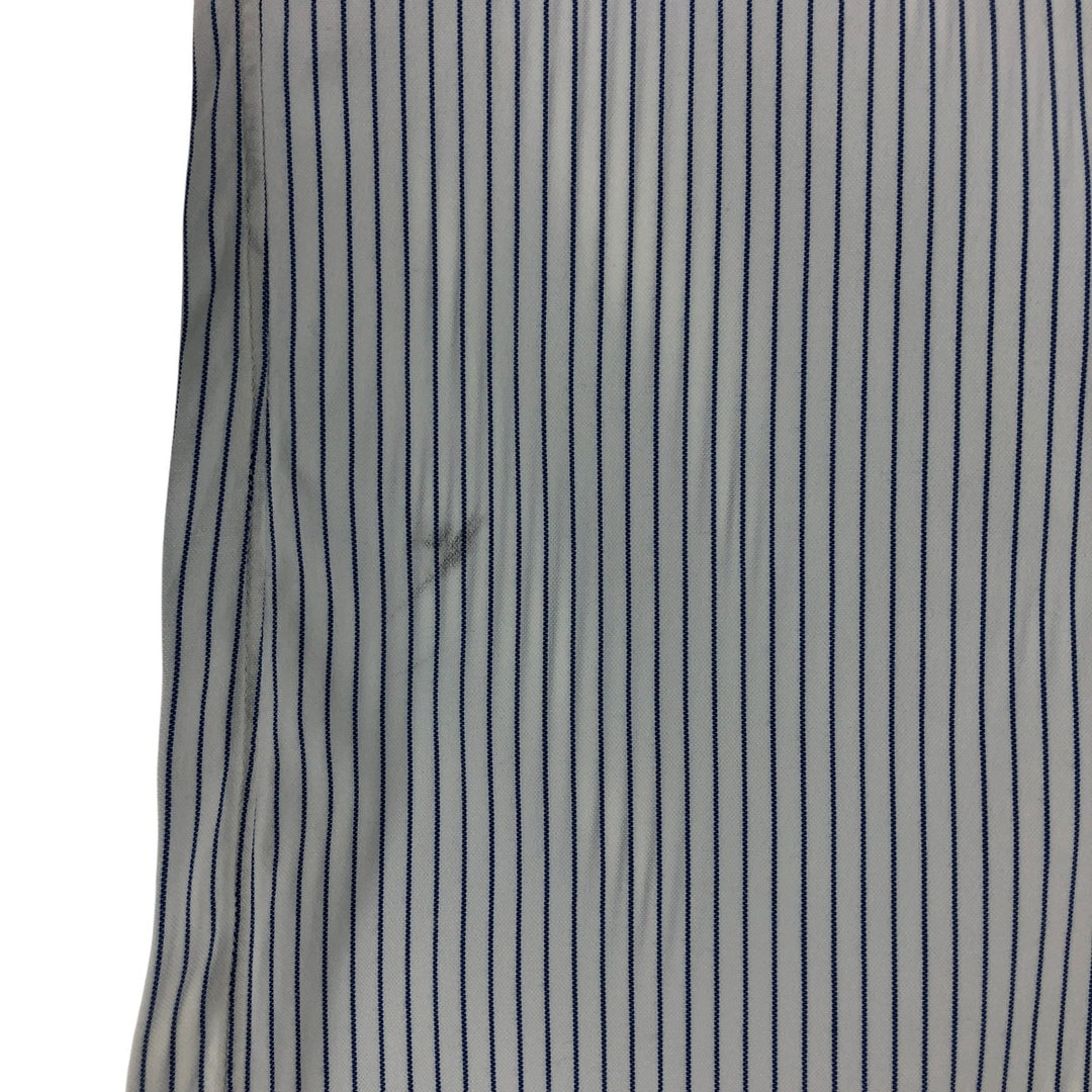 Brooks Brothers Long Sleeve Button-Down Striped Shirt Made in USA Men's XL cotton white type Vintage Second Hand