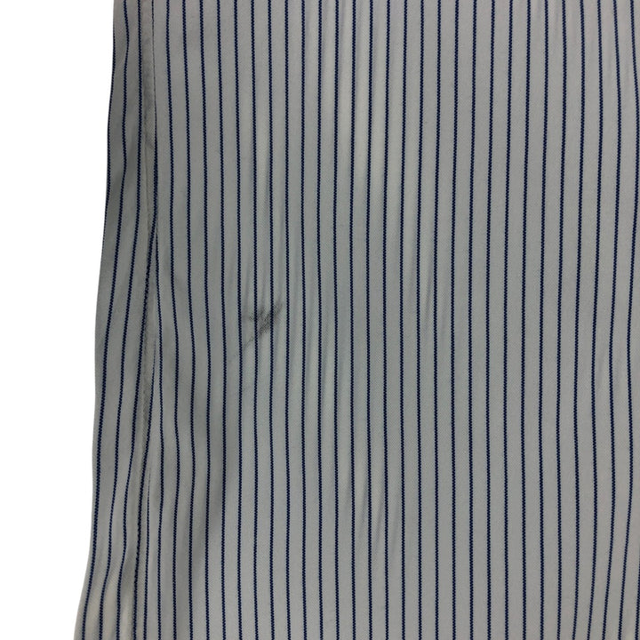 Brooks Brothers Long Sleeve Button-Down Striped Shirt Made in USA Men's XL cotton white type Vintage Second Hand