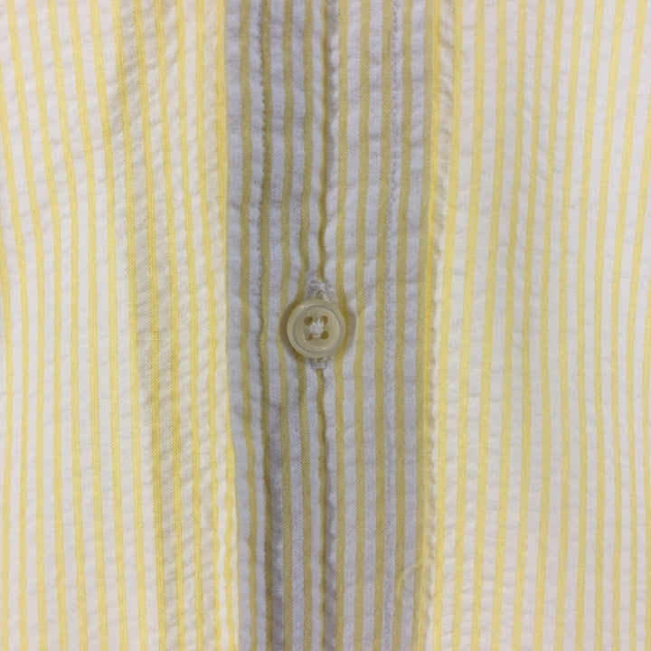 Ralph Lauren CLASSIC FIT Classic Fit Seersucker Short Sleeve Button Down Striped Shirt Men's S cotton white type Vintage Second Hand