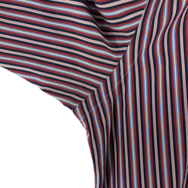 Ralph Lauren CUSTOM FIT short sleeve button down striped shirt men's size M cotton red type Vintage Second Hand