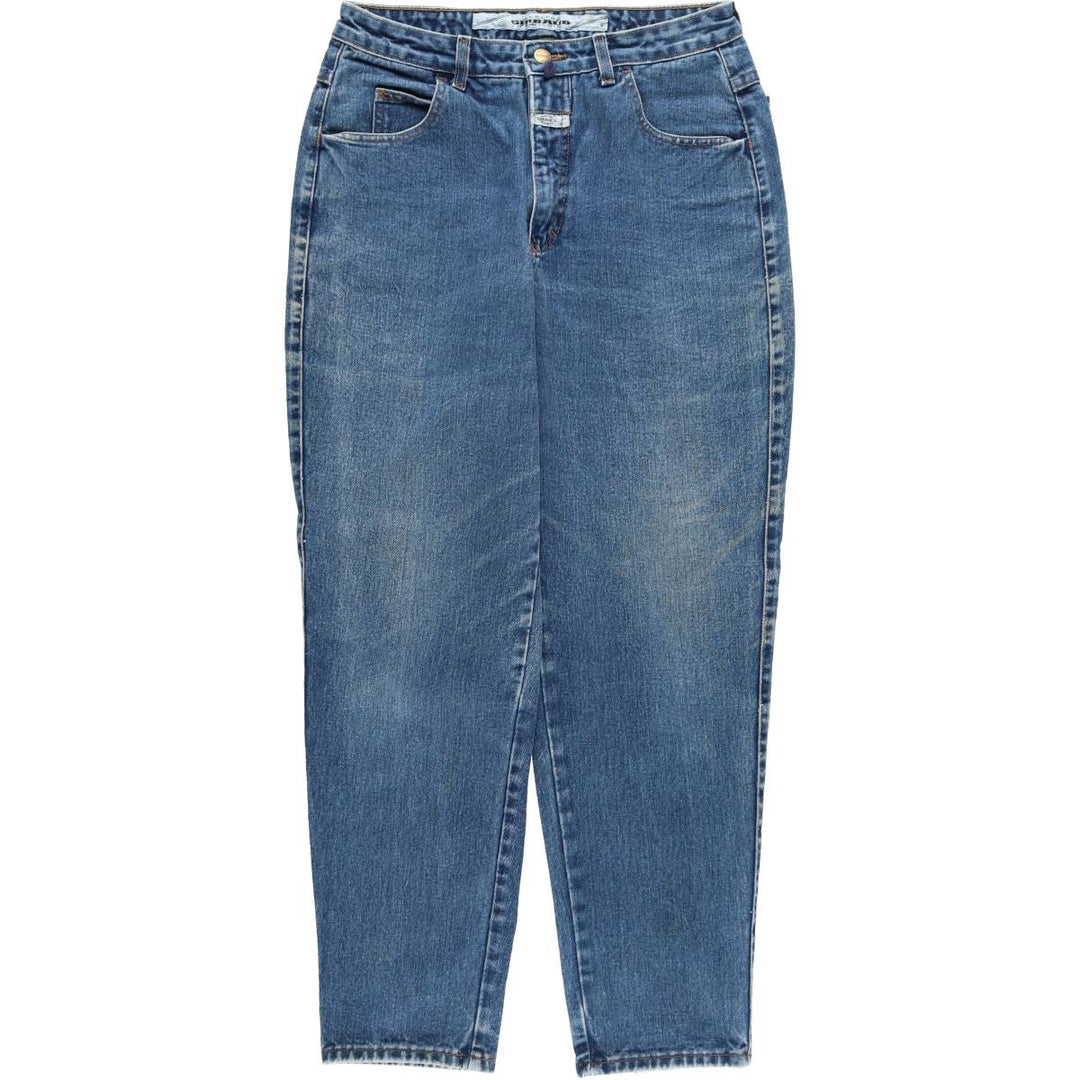 90'S Marithé François Girbaud Tapered Denim Pants Made in USA Women's L (w28) Vintage cotton blue type Vintage Second Hand