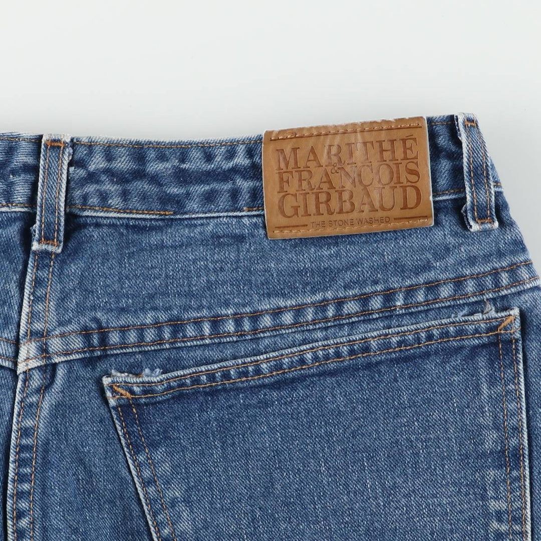 90'S Marithé François Girbaud Tapered Denim Pants Made in USA Women's L (w28) Vintage cotton blue type Vintage Second Hand
