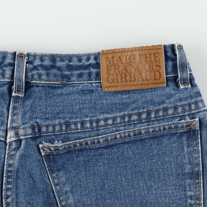 90'S Marithé François Girbaud Tapered Denim Pants Made in USA Women's L (w28) Vintage cotton blue type Vintage Second Hand