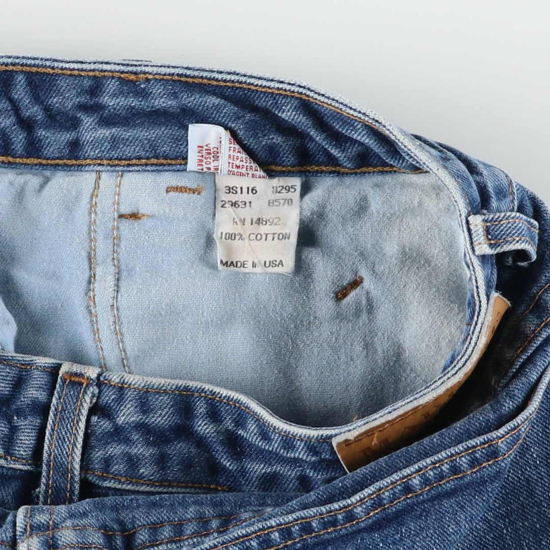 90'S Marithé François Girbaud Tapered Denim Pants Made in USA Women's L (w28) Vintage cotton blue type Vintage Second Hand