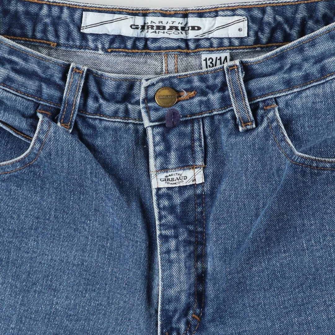 90'S Marithé François Girbaud Tapered Denim Pants Made in USA Women's L (w28) Vintage cotton blue type Vintage Second Hand