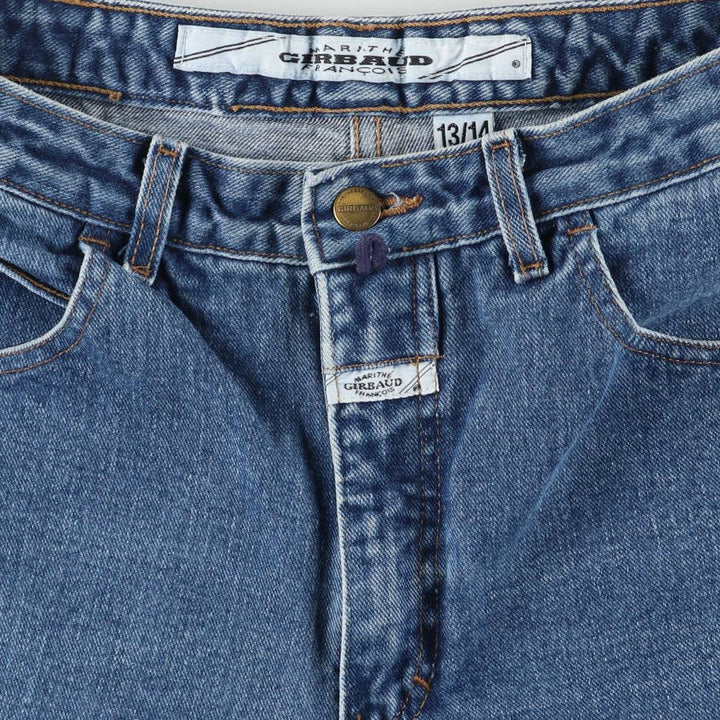 90'S Marithé François Girbaud Tapered Denim Pants Made in USA Women's L (w28) Vintage cotton blue type Vintage Second Hand