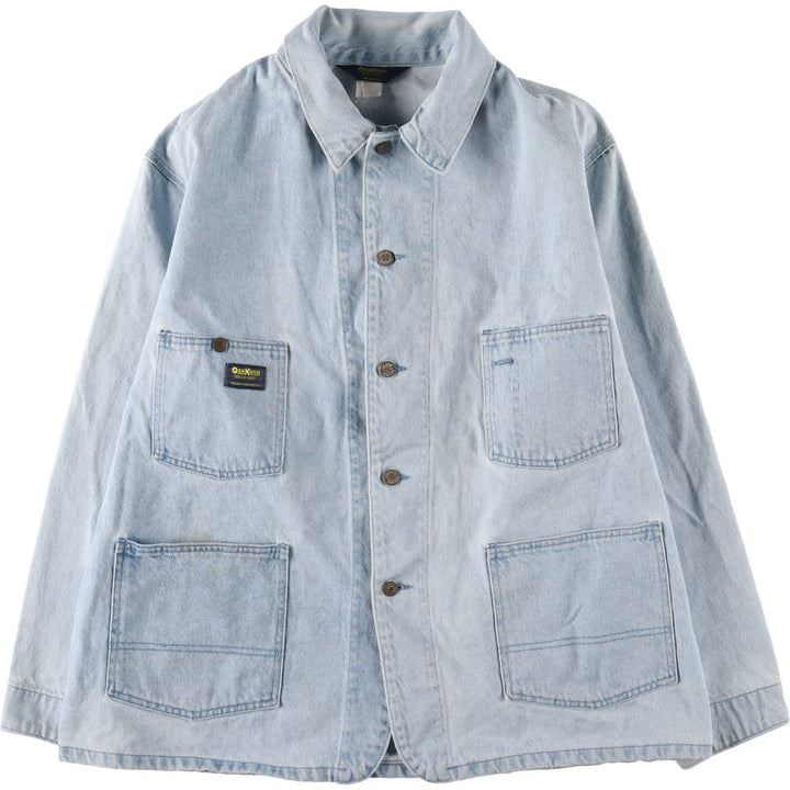 70s~80'S Osh Kosh denim coveralls made in USA, men's XL size, vintage cotton blue type Vintage Second Hand