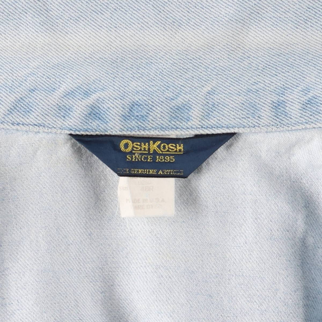 70s~80'S Osh Kosh denim coveralls made in USA, men's XL size, vintage cotton blue type Vintage Second Hand