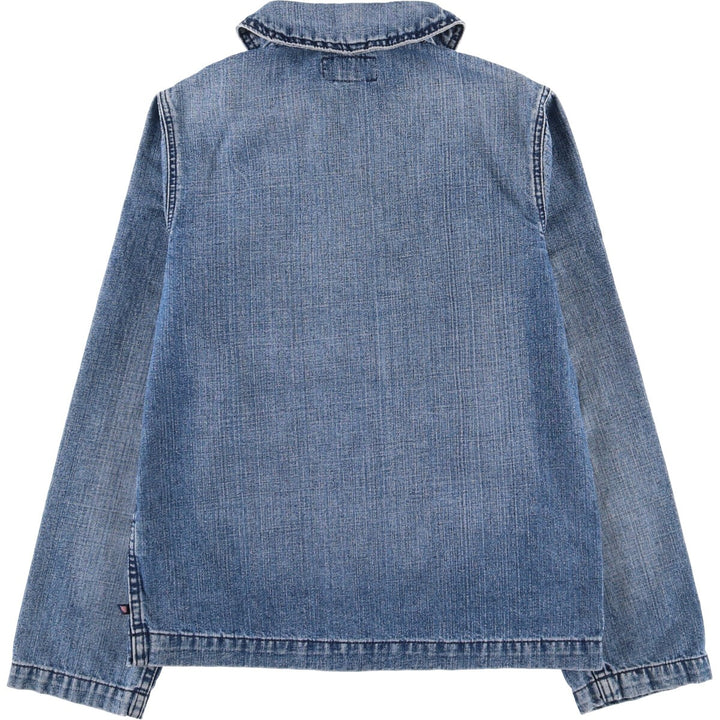 Ralph Lauren POLO JEANS COMPANY shawl collar denim tailored jacket for women, size S cotton blue type Vintage Second Hand