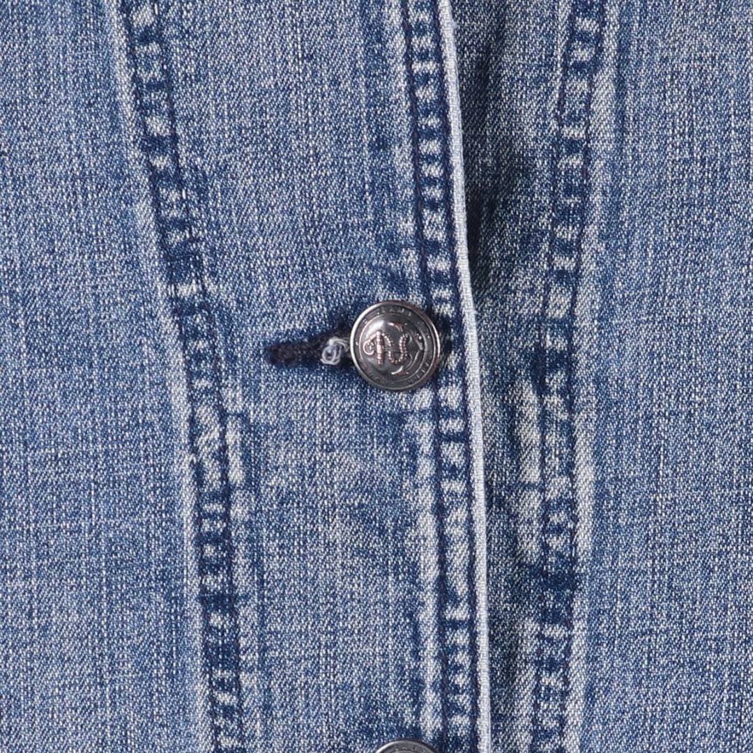 Ralph Lauren POLO JEANS COMPANY shawl collar denim tailored jacket for women, size S cotton blue type Vintage Second Hand