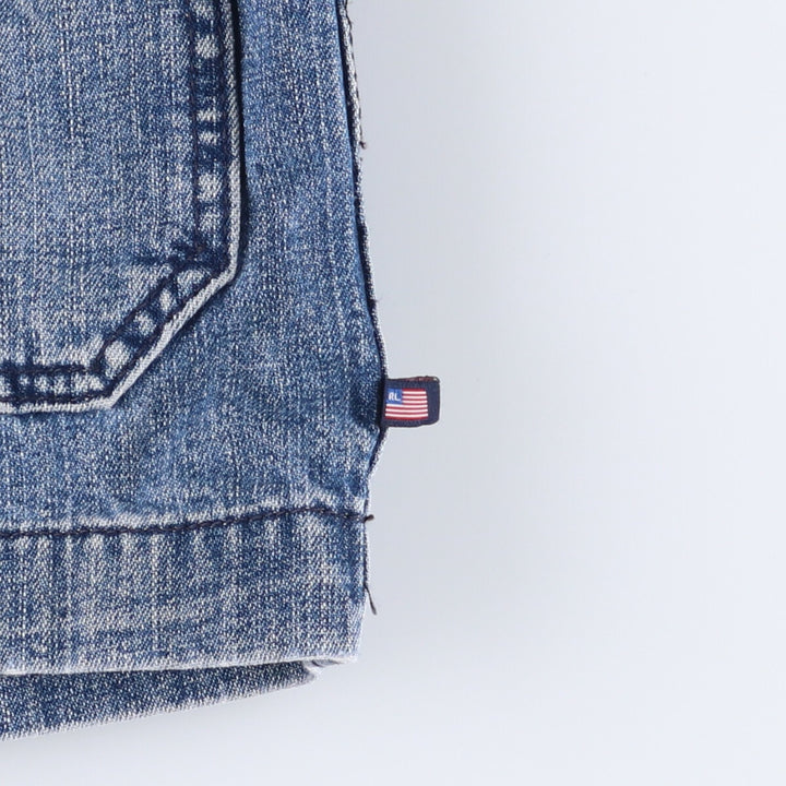 Ralph Lauren POLO JEANS COMPANY shawl collar denim tailored jacket for women, size S cotton blue type Vintage Second Hand