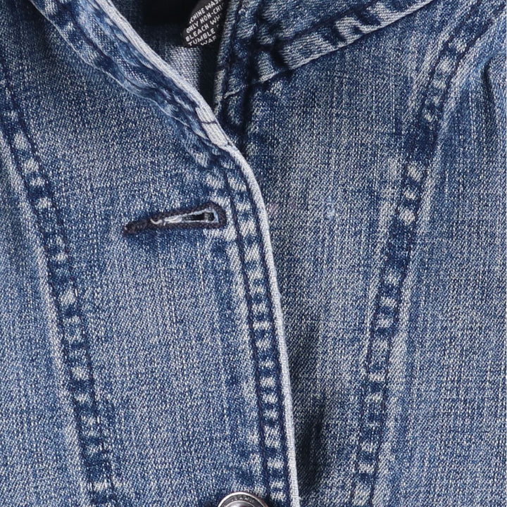 Ralph Lauren POLO JEANS COMPANY shawl collar denim tailored jacket for women, size S cotton blue type Vintage Second Hand