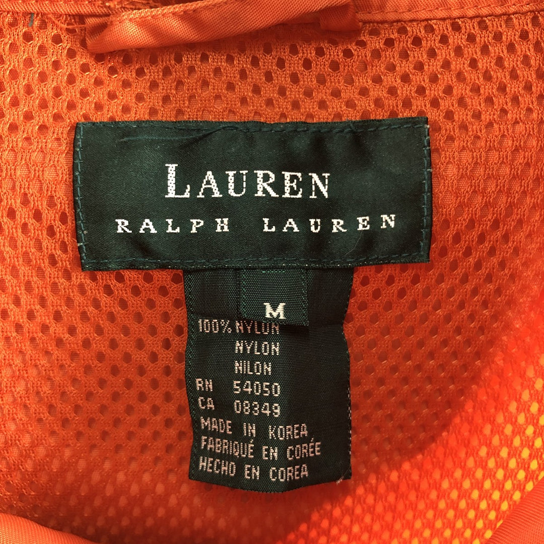 Ralph Lauren LAUREN Lauren Anorak Parka Women's M size Nylon orange type Vintage Second Hand