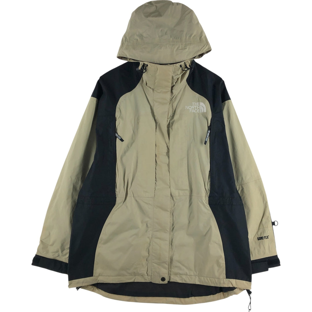 90'S The North Face Gore-Tex Mountain Parka Shell Jacket Women's Size L Vintage Nylon (Gore-Tex) Beige type Vintage Second Hand