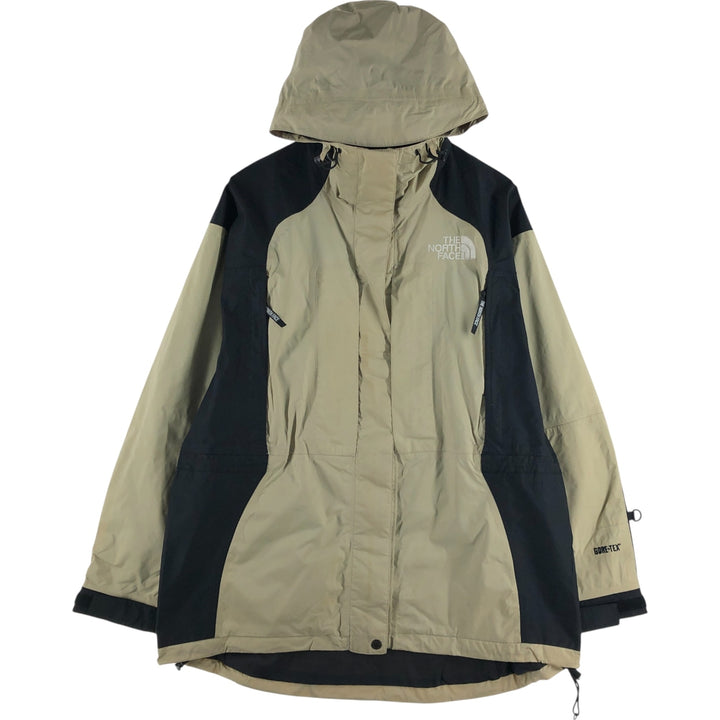 90'S The North Face Gore-Tex Mountain Parka Shell Jacket Women's Size L Vintage Nylon (Gore-Tex) Beige type Vintage Second Hand