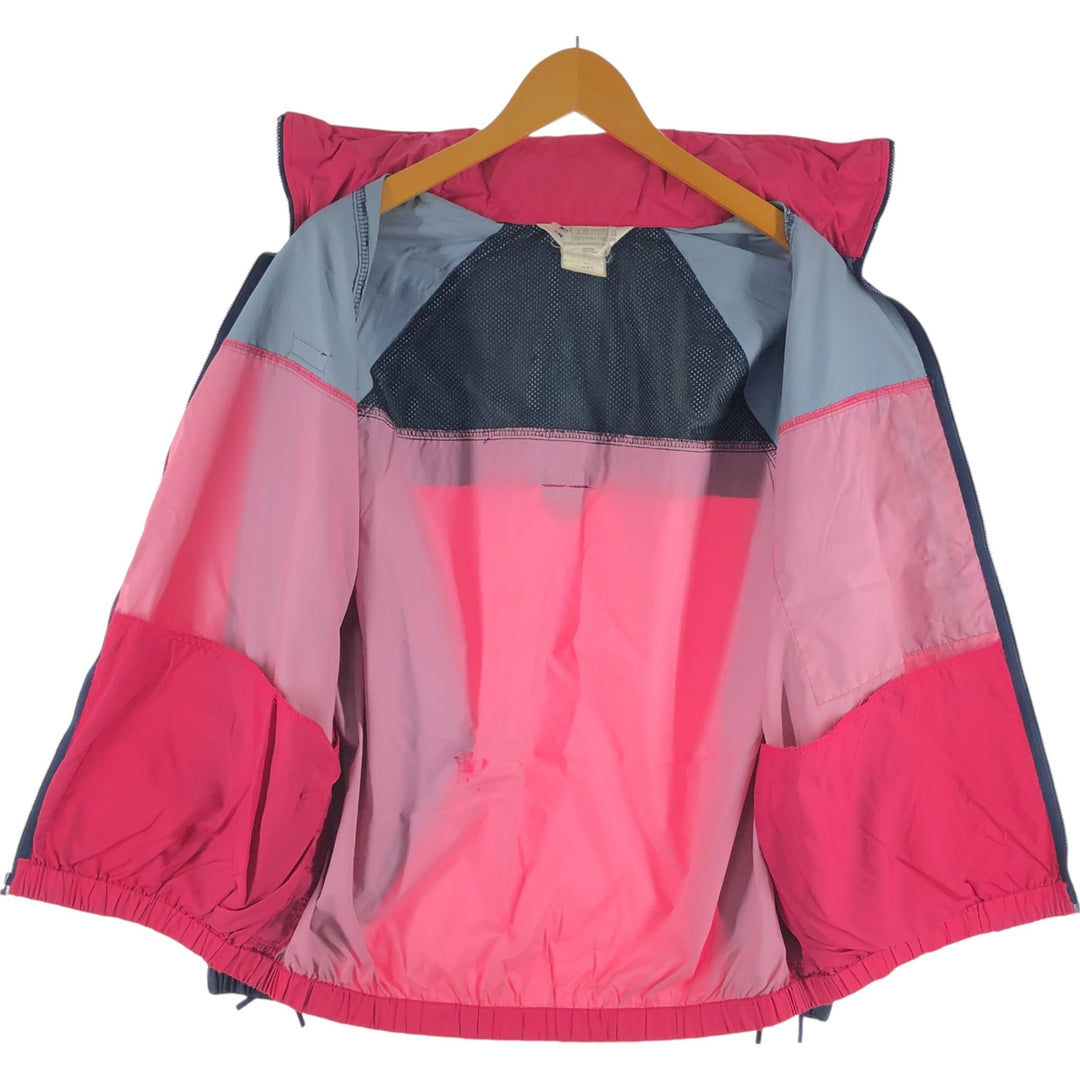 90'S Columbia White Tag Nylon Jacket, Women's Size L, Vintage Nylon pink type Vintage Second Hand