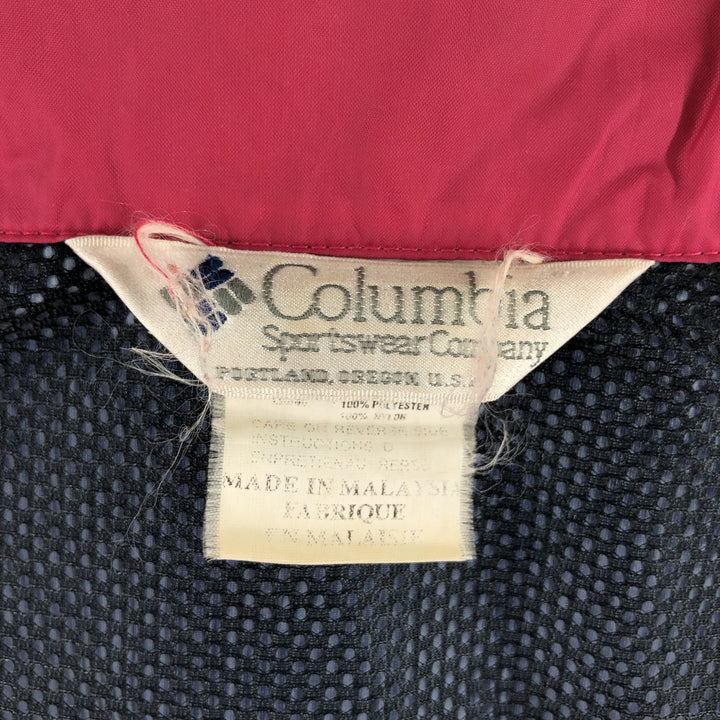 90'S Columbia White Tag Nylon Jacket, Women's Size L, Vintage Nylon pink type Vintage Second Hand