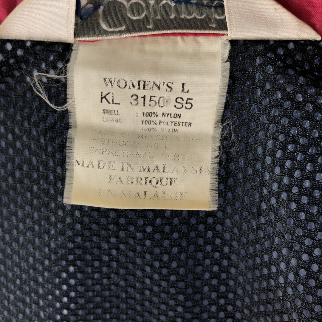 90'S Columbia White Tag Nylon Jacket, Women's Size L, Vintage Nylon pink type Vintage Second Hand