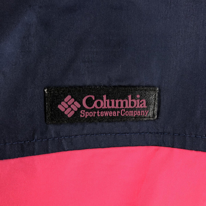 90'S Columbia White Tag Nylon Jacket, Women's Size L, Vintage Nylon pink type Vintage Second Hand