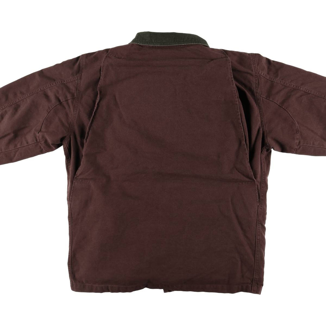 70s~80'S LLBean padded duck hunting jacket, men's size M cotton brown type Vintage Second Hand