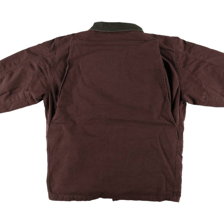 70s~80'S LLBean padded duck hunting jacket, men's size M cotton brown type Vintage Second Hand