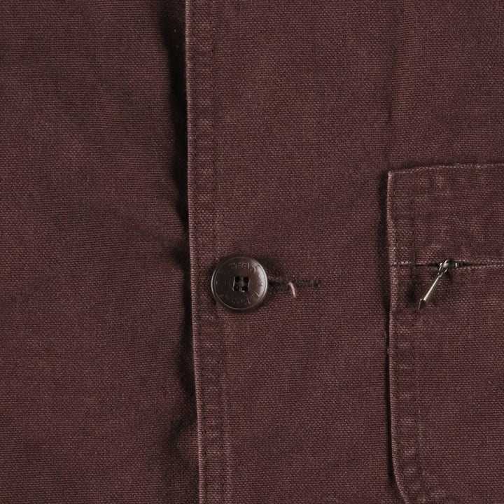 70s~80'S LLBean padded duck hunting jacket, men's size M cotton brown type Vintage Second Hand