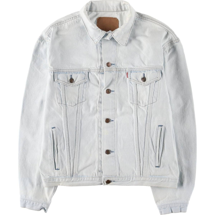 ~00'S Levi's 70503-02 Euro model denim jacket, denim jacket, made in the UK, men's size L cotton blue type Vintage Second Hand