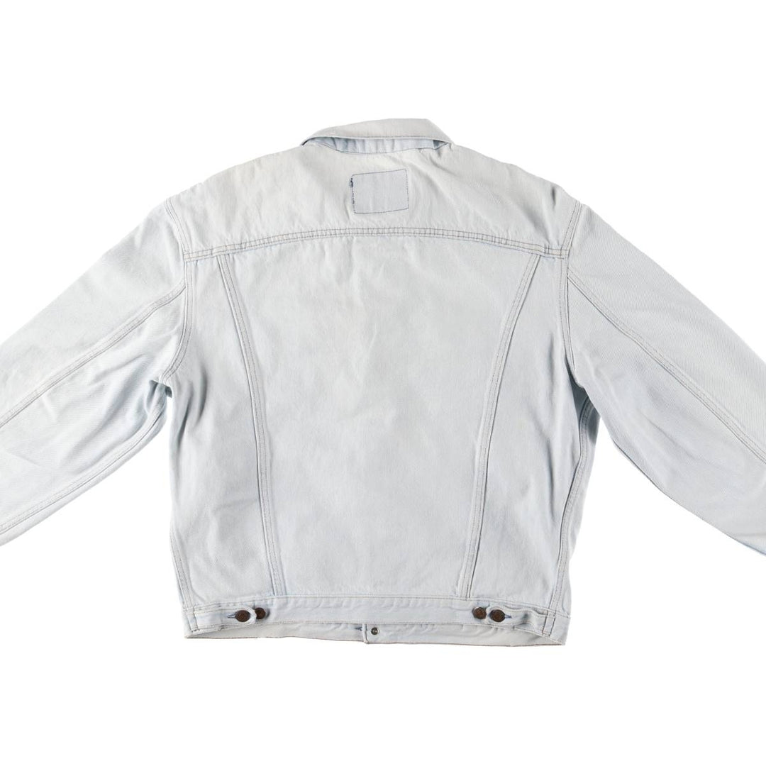 ~00'S Levi's 70503-02 Euro model denim jacket, denim jacket, made in the UK, men's size L cotton blue type Vintage Second Hand