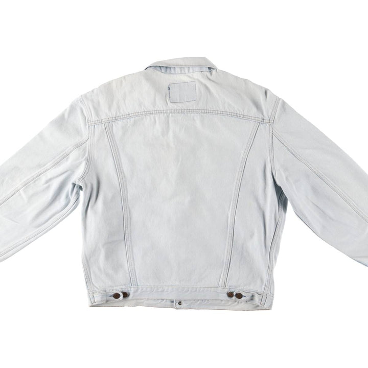 ~00'S Levi's 70503-02 Euro model denim jacket, denim jacket, made in the UK, men's size L cotton blue type Vintage Second Hand