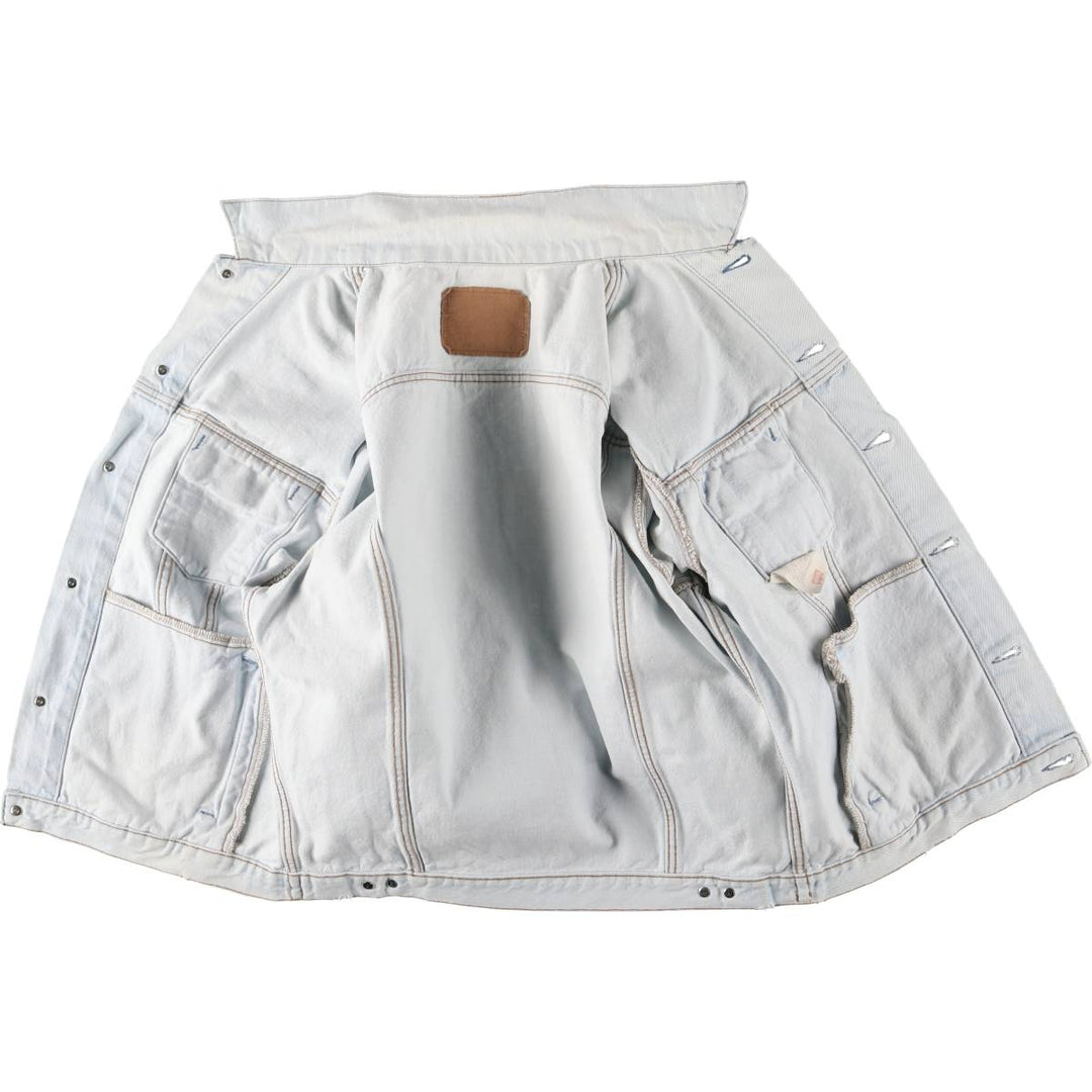 ~00'S Levi's 70503-02 Euro model denim jacket, denim jacket, made in the UK, men's size L cotton blue type Vintage Second Hand