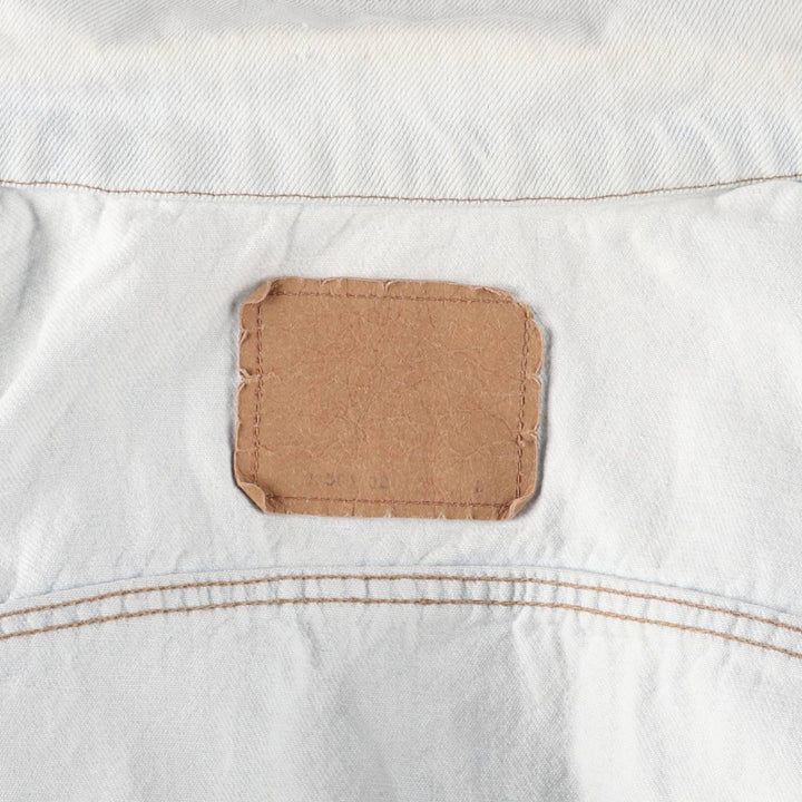 ~00'S Levi's 70503-02 Euro model denim jacket, denim jacket, made in the UK, men's size L cotton blue type Vintage Second Hand