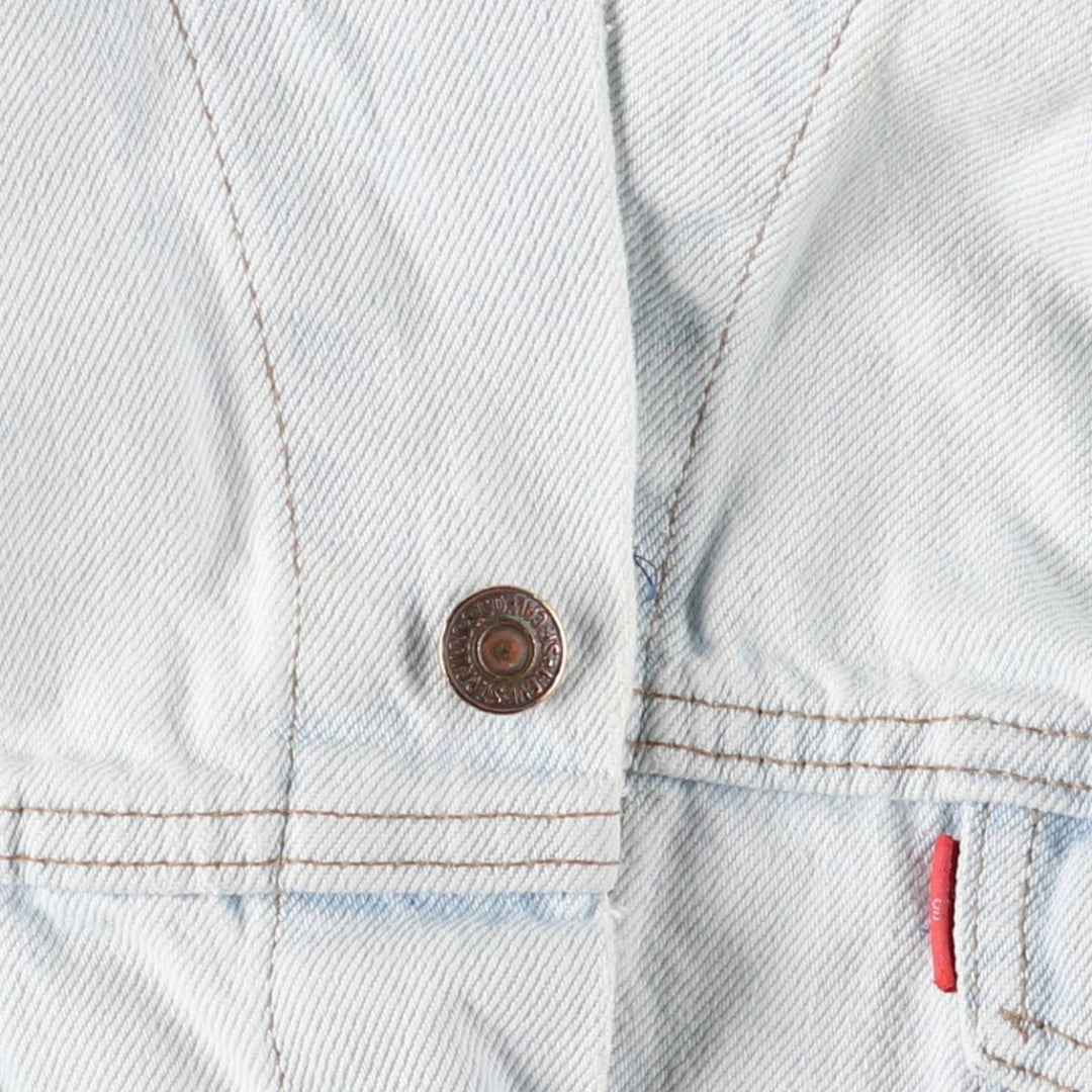 ~00'S Levi's 70503-02 Euro model denim jacket, denim jacket, made in the UK, men's size L cotton blue type Vintage Second Hand
