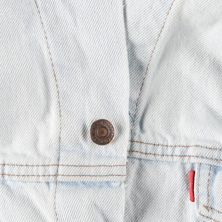 ~00'S Levi's 70503-02 Euro model denim jacket, denim jacket, made in the UK, men's size L cotton blue type Vintage Second Hand